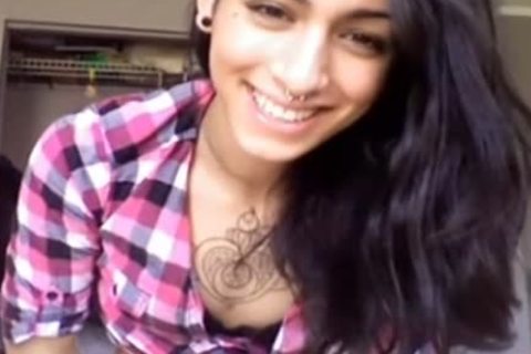 young And pretty sheboy Tastes sperm