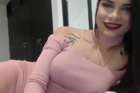nasty big tits Ladyboy Teasing On cam