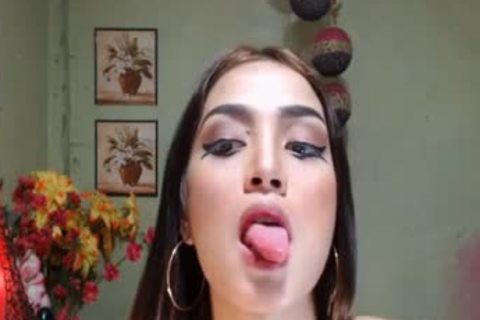 sheboy Teasing u With Her 9 Inch fake penis