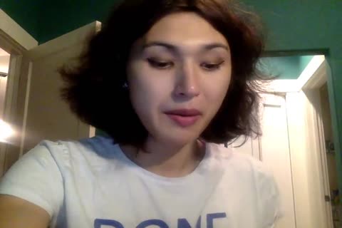 Cutest Ladyboy Sarah Jae Toying Her booty And Having Lunch
