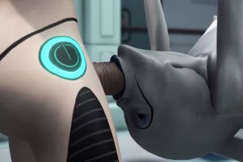 dirty Sex! Sci-fi Android slams Hard An Alien In The Surgery Room In The Space Station