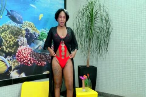 TS Granny Adrieli Pinheiro Self Sucks Her biggest Horse ramrod And Cums In face hole