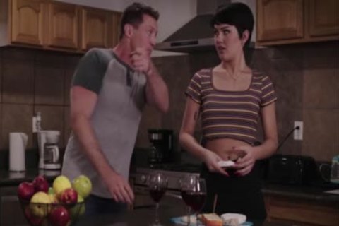 slender Tbabe Lena Kelly Jacks Off As she Worships Dantes cock