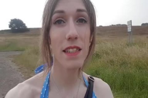 Outdoor anal In My Summer dress; Public No panties Finger dril