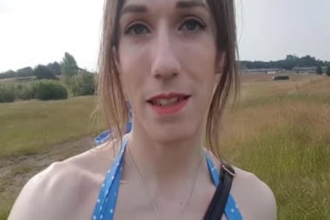 Outdoor anal In My Summer dress; Public No panties Finger dril