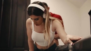 TS Housemaid receives Her Barebacked By Boss In The Laundry Room