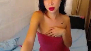 diminutive weenie Filipina Trans Beauty With Tattoos Teases On webcam