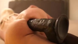charming tranny banging Her wazoo With A big fake penis