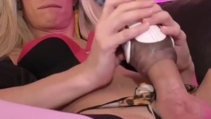 blonde TS With large penis