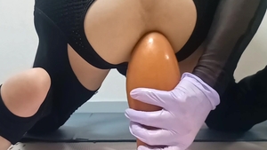 Sissy-Kuroko big anal-plug
