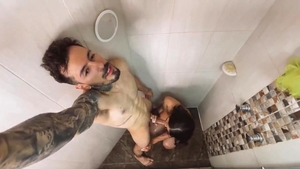 Having A Shower plow With A gorgeous ladyboy