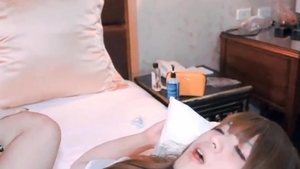 asian Trans beauty couple plow And ejaculation Each Other