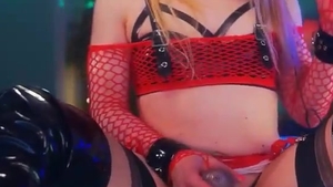 small zeppelins lady-man beauty Masturbates With A White Fleshlight