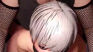 3D Femboy trained By Futanari gigantic dick