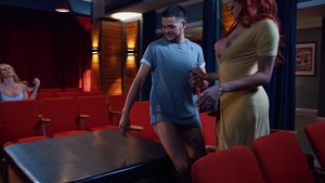 Oopsie!: Shemale Trio At The Movies