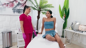 Trans Angels: Waxing Ecstasy: Tgirl and Beautician Play